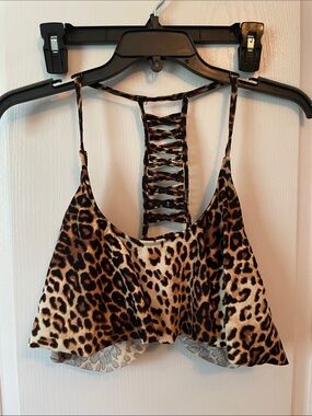 Women’s Cheetah Bikini Top